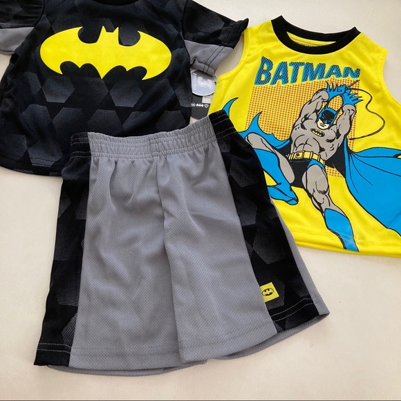 Batman boys cute 3pc shorts set 2042 - Picture 4 of 5